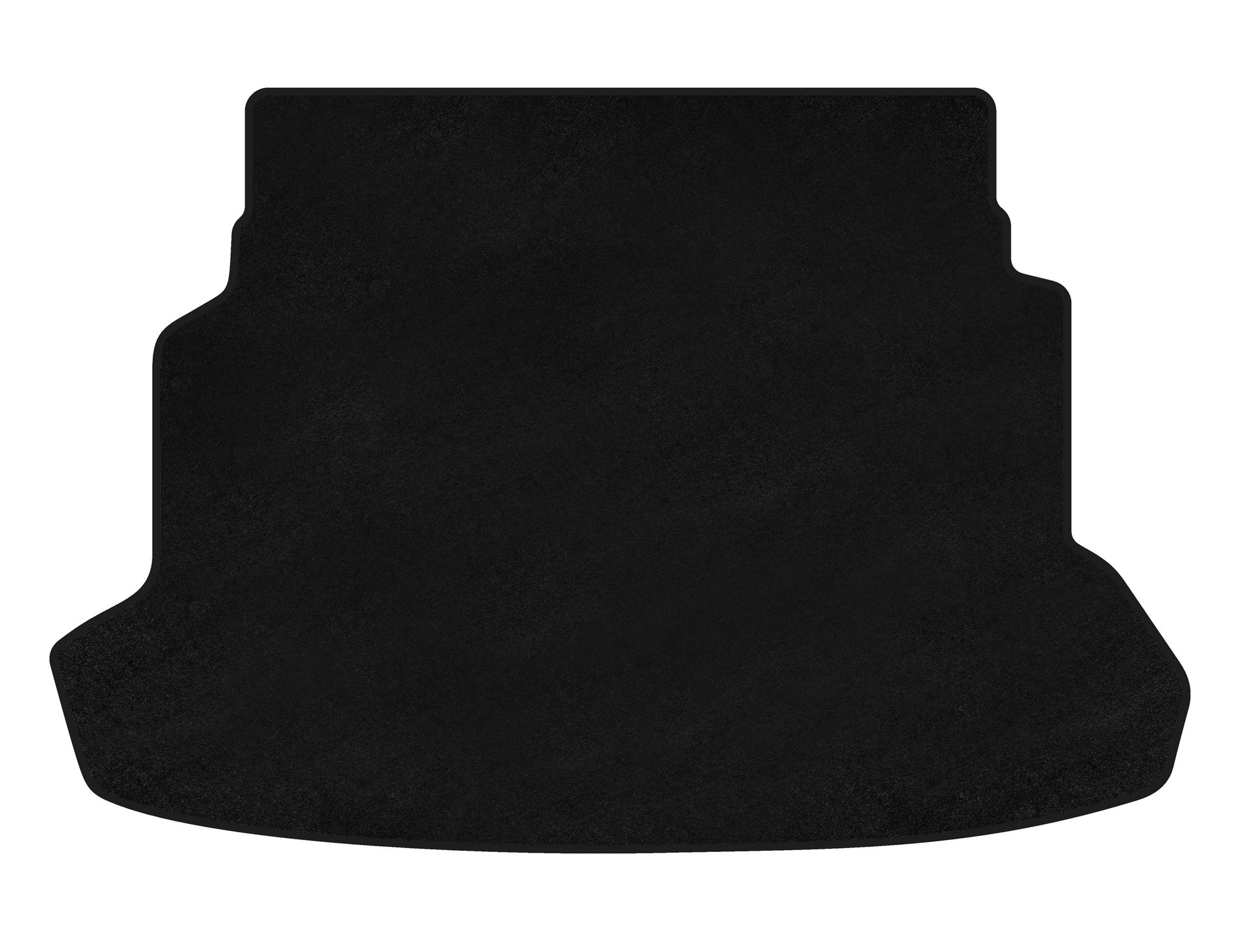 Trunk mat textile Premium (SD, Black) for Kia Spectra - image 1