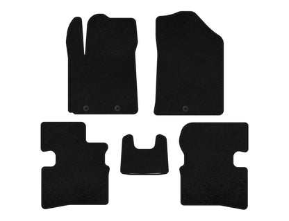 Premium Textile Floor Mats (2009-2011, HB, Black) for Kia Picanto 2004-2011 - image 1