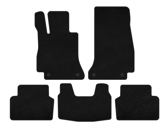 Premium textile rugs (SD, Black) for Mercedes E-class W213 2016-2023 - image 1