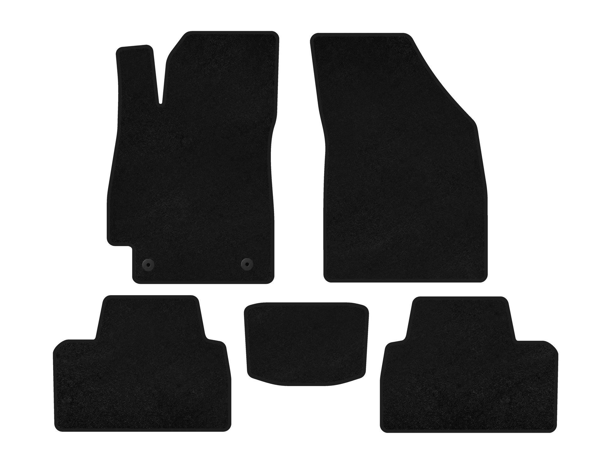 Textile Floor Mats Classic (SD, Black) for Daewoo Nubira 1997-1999 - image 1