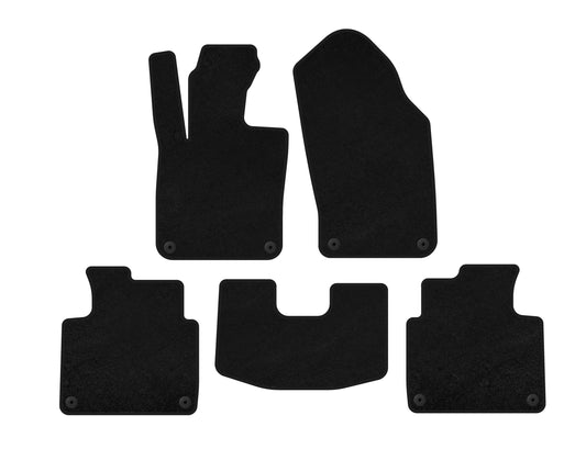 Textile Floor Mats Premium (SD, Short Wheelbase, Black) for Volvo S90/V90 2016- - image 1