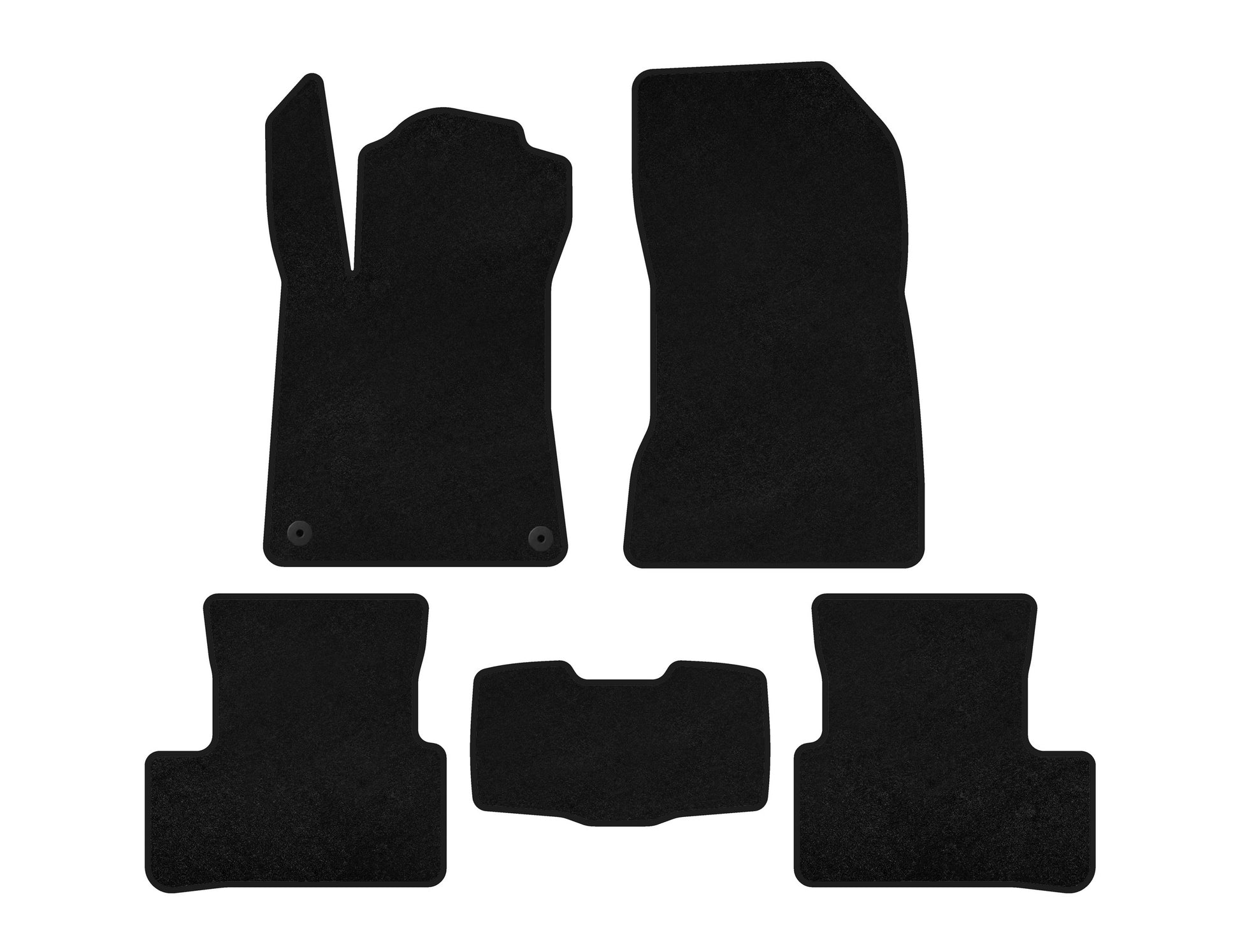 Textile Floor Mats Premium (black) for Mercedes A-сlass W177 2018- - image 1