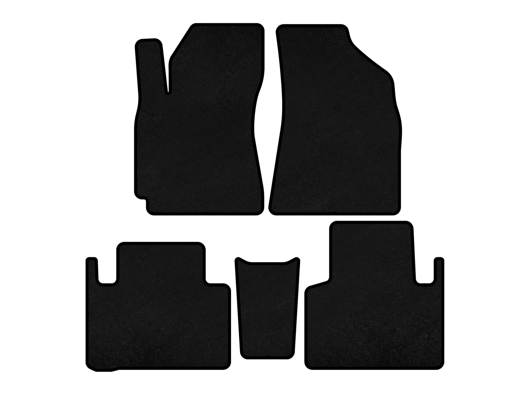 Textile Floor Mats Premium (Black) for Geely Emgrand X7 2011- - image 2
