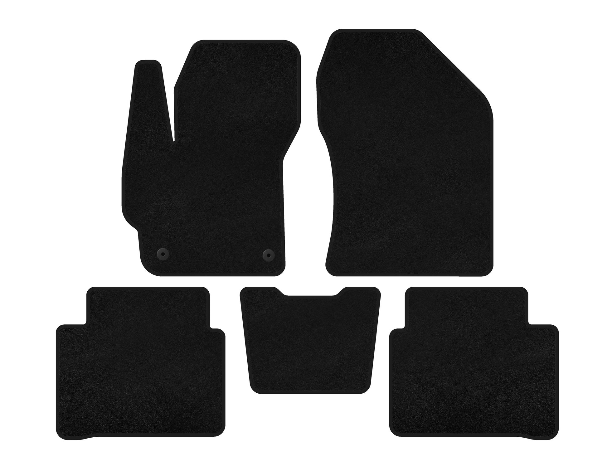 Textile Floor Mats Premium (SD, Black) for Toyota Corolla 2019- - image 1