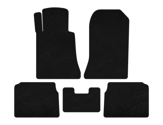 Premium textile rugs (SD, Black) for Mercedes E-class W124 1984-1997 - image 1