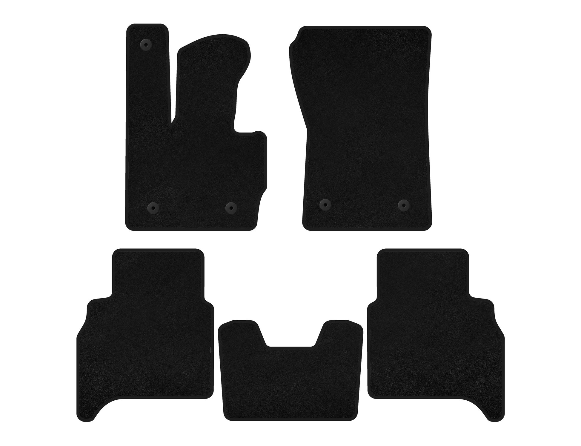 Textile Floor Mats Classic (Automatic, Black) for Mercedes G сlass W463 2018-2024 - image 1
