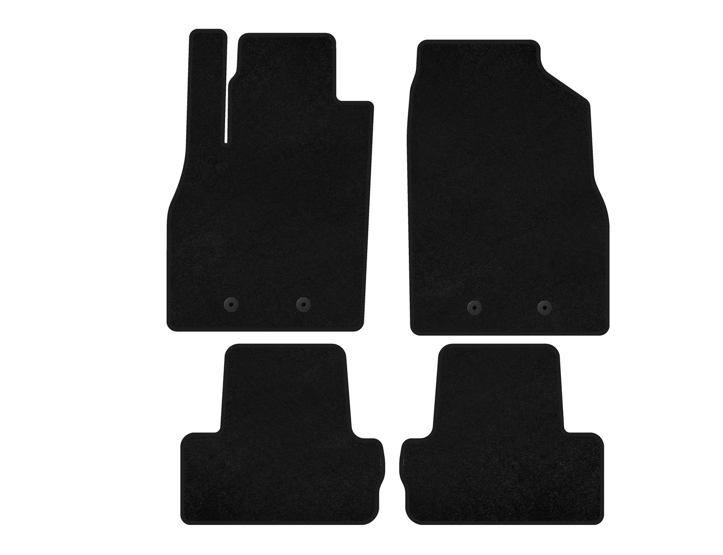 Textile Floor Mats Premium (Black) for Chevrolet Volt 2010-2016 - image 2