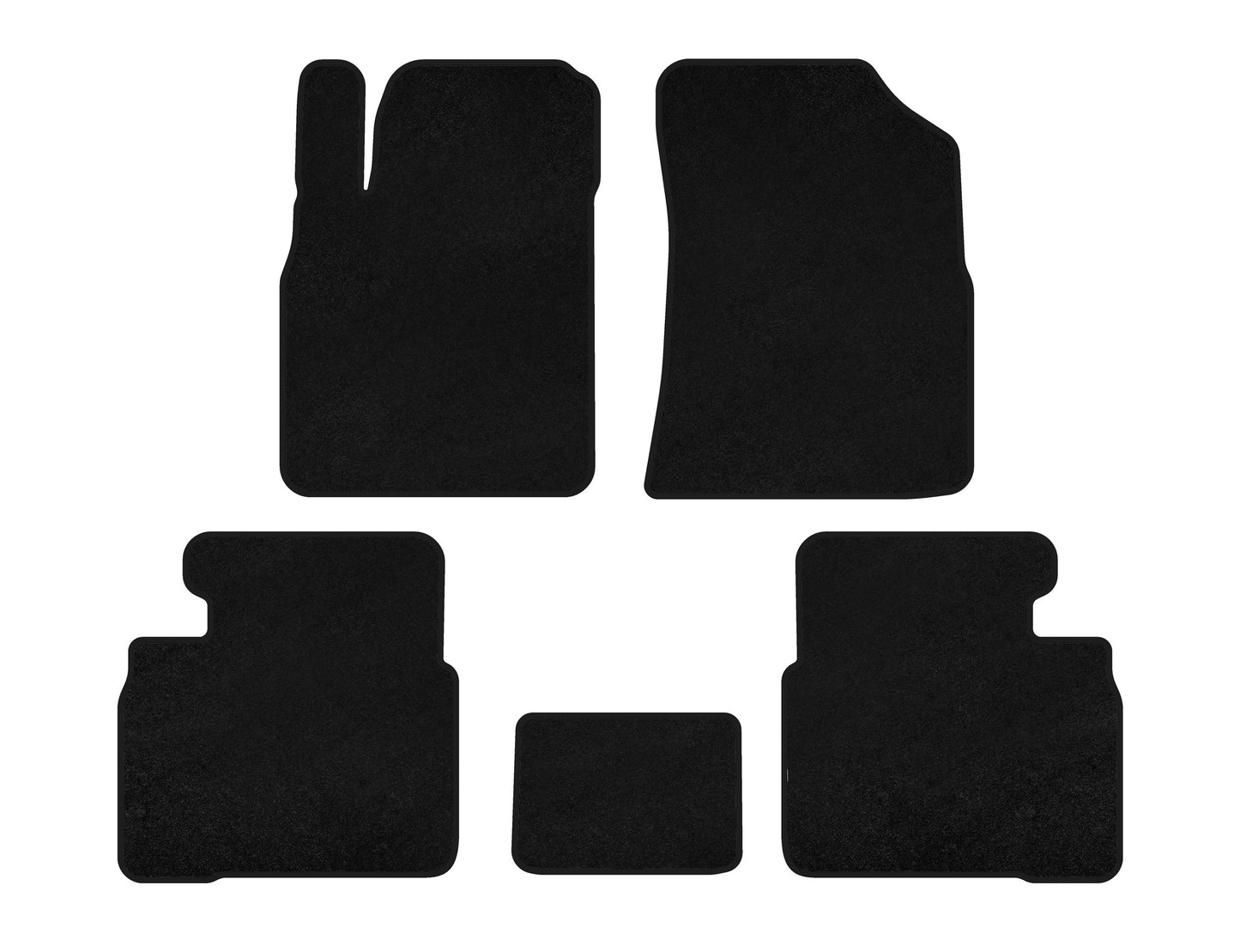 Textile Floor Mats Premium (black) for Kia Magentis 2000-2005 - image 1