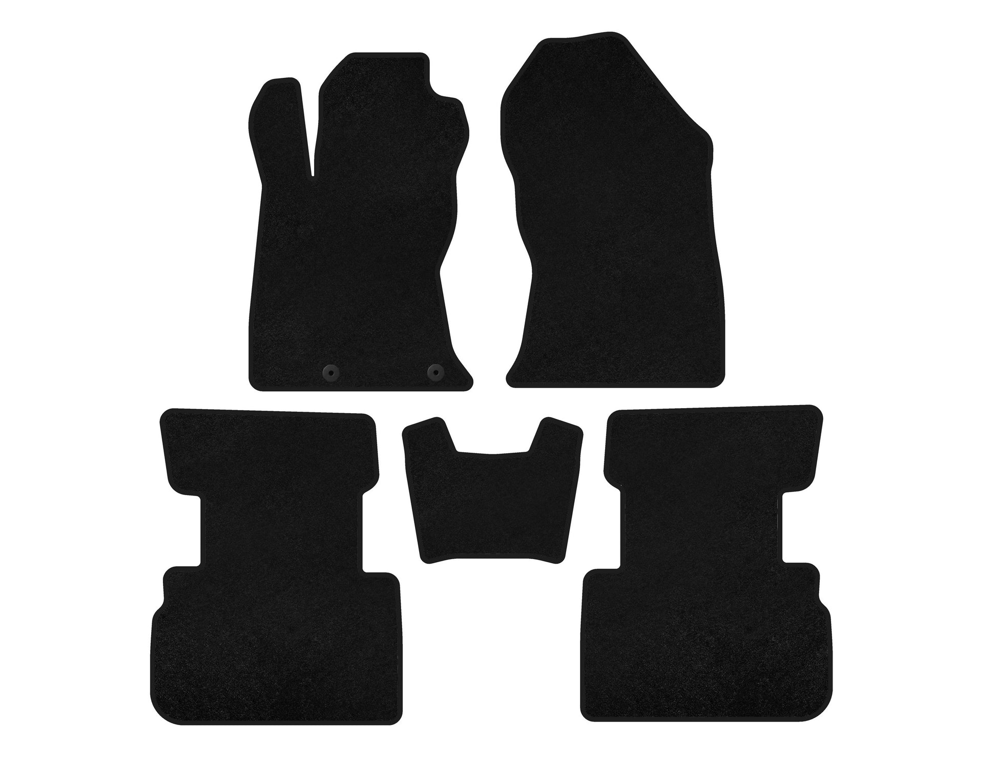 Textile Floor Mats Premium (Black) for Subaru Forester 2018-2024 - image 1