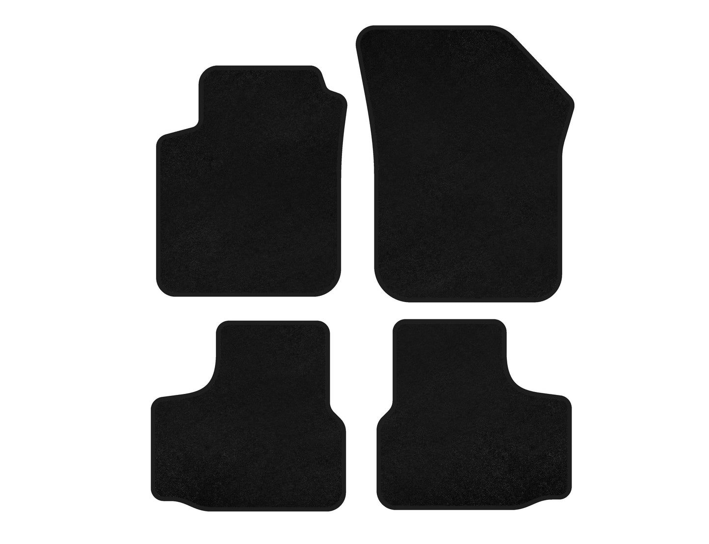 Textile Floor Mats Classic (black) for Volkswagen UP 2011-2023 - image 1