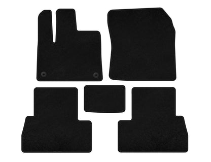 Premium Textile Floor Mats (Long Wheelbase, Black) for Peugeot Partner/Rifter 2019- - image 1