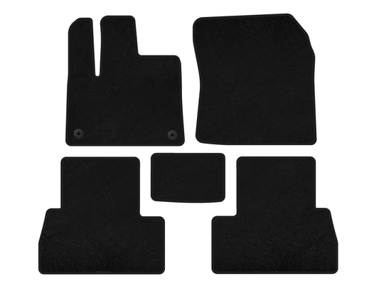 Premium Textile Floor Mats (Long Wheelbase, Black) for Peugeot Partner/Rifter 2019- - image 1