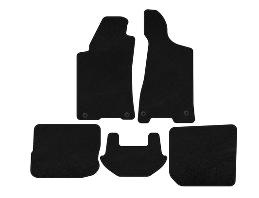 Premium textile floor mats (1991-1996, SD, Black) for Audi 80/90 1987-1996 - image 1