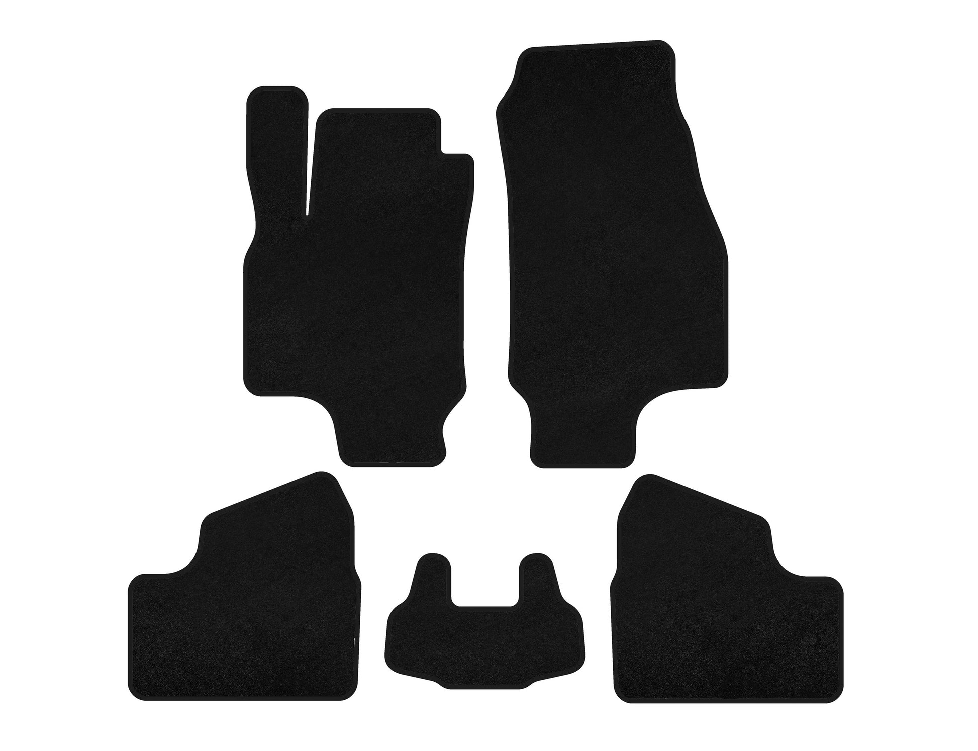 Textile Floor Mats Premium (SD, Black) for Opel Astra G classic 1998-2012 - image 1