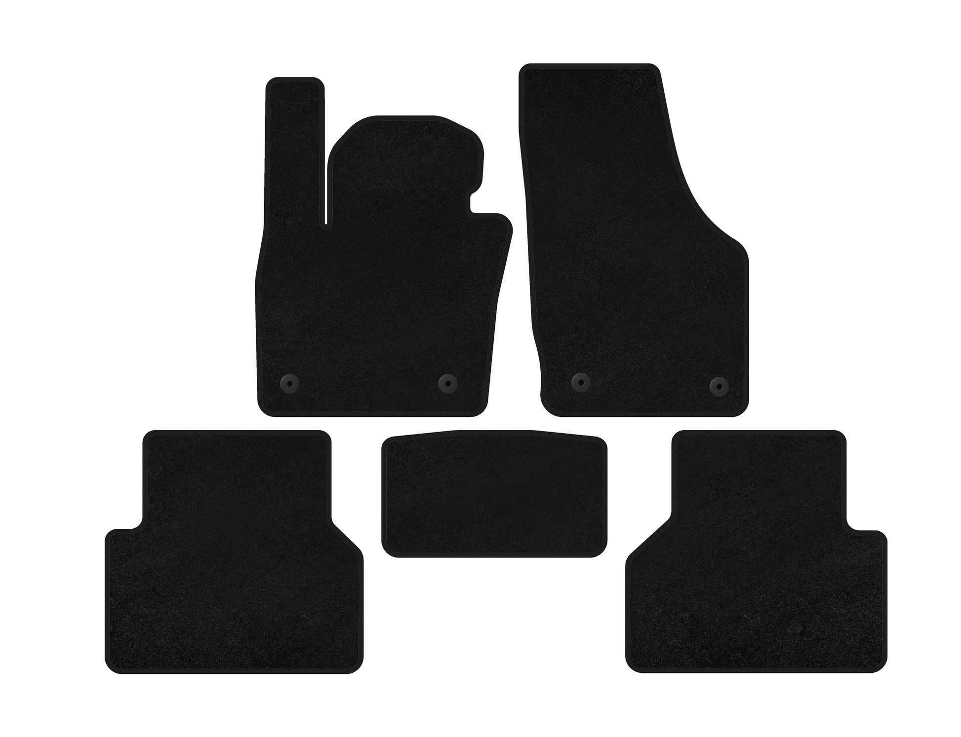 Textile Floor Mats Premium (Black) for Audi Q3 2011-2019 - image 2