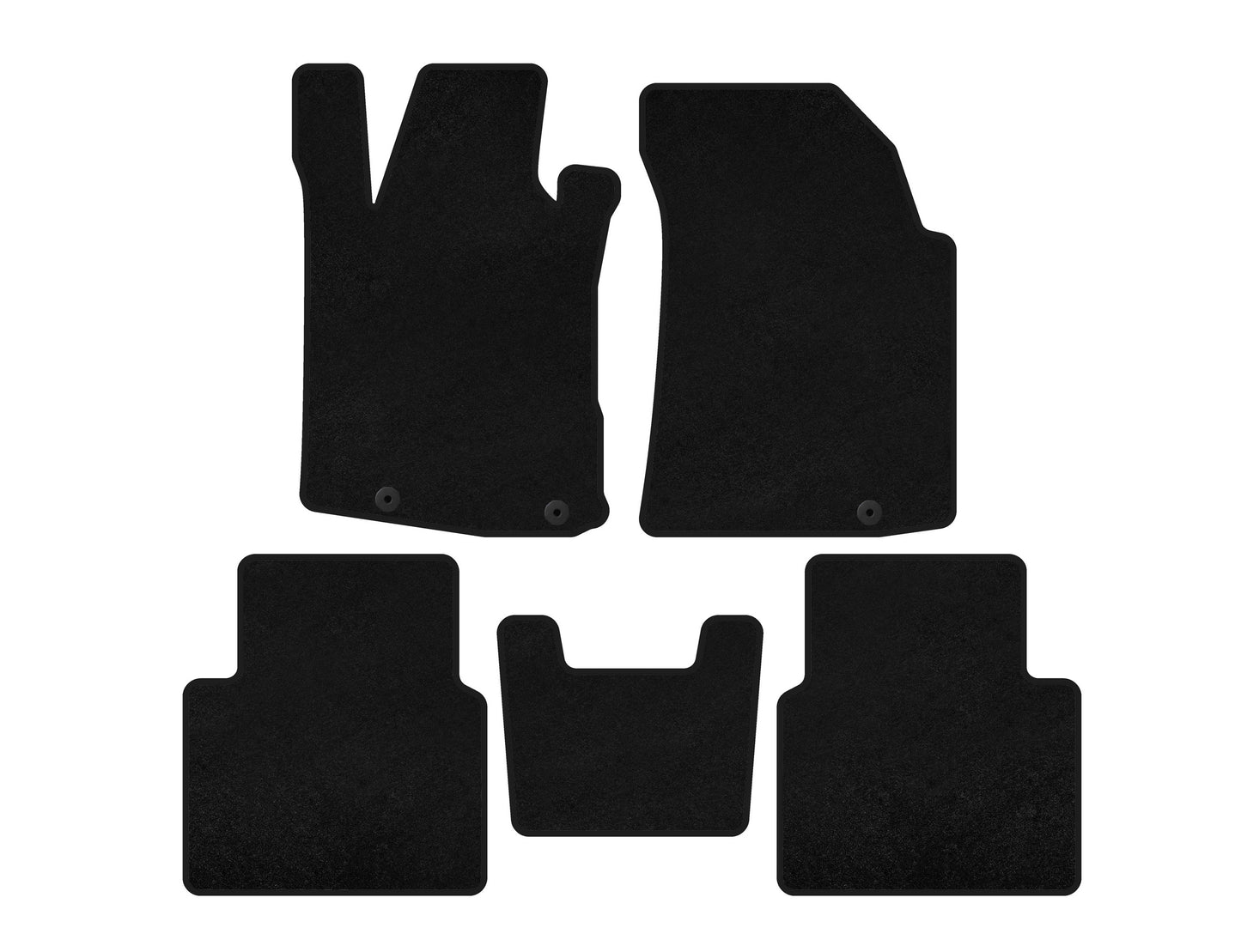 Textile Floor Mats Classic (SD, Black) for Nissan Maxima 2015-2023 - image 1