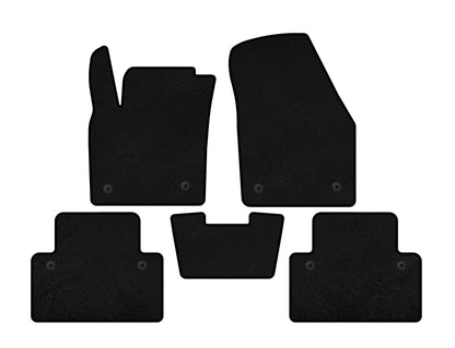 Textile Floor Mats Premium (HB, 3-Door, Black) for Volvo C30 2006-2012 - image 1