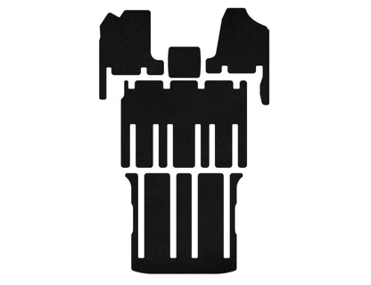 Textile Floor Mats Classic (3 Rows, Black) for Kia Carnival 2002-2013 - image 1