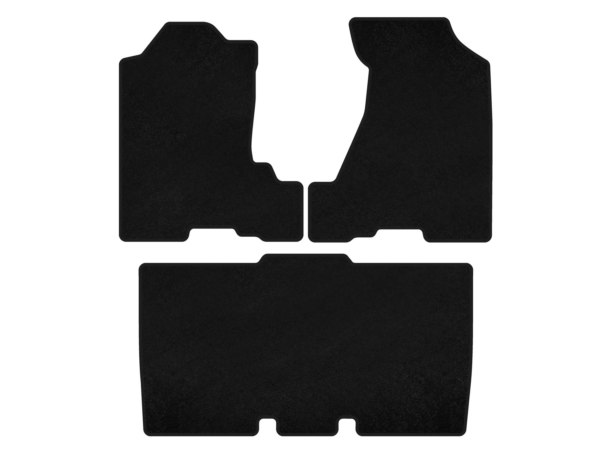 Textile Floor Mats Premium (Black) for Honda Element 2003-2011 - image 1