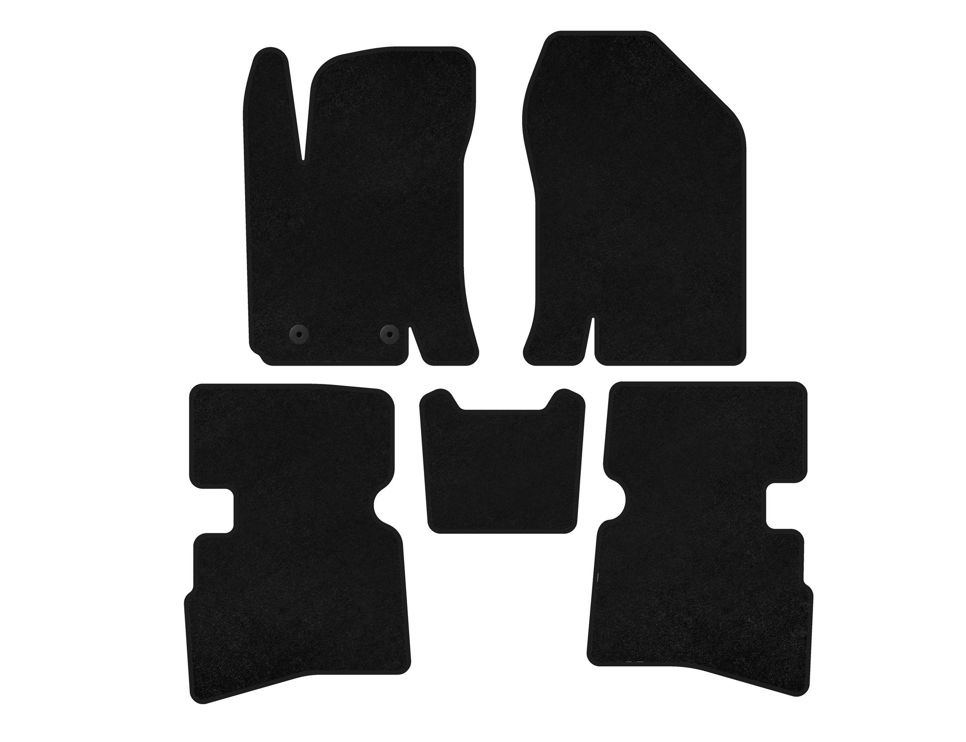 Textile Floor Mats Premium (Black) for JAC S4 2018- - image 1