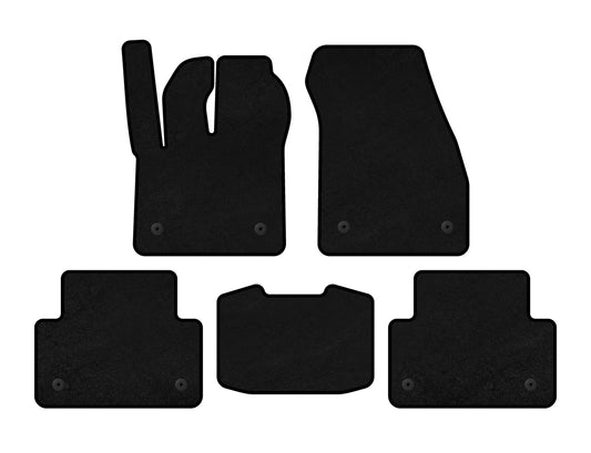 Textile Floor Mats Premium (Black) for Range Rover Evoque 2018- - image 1