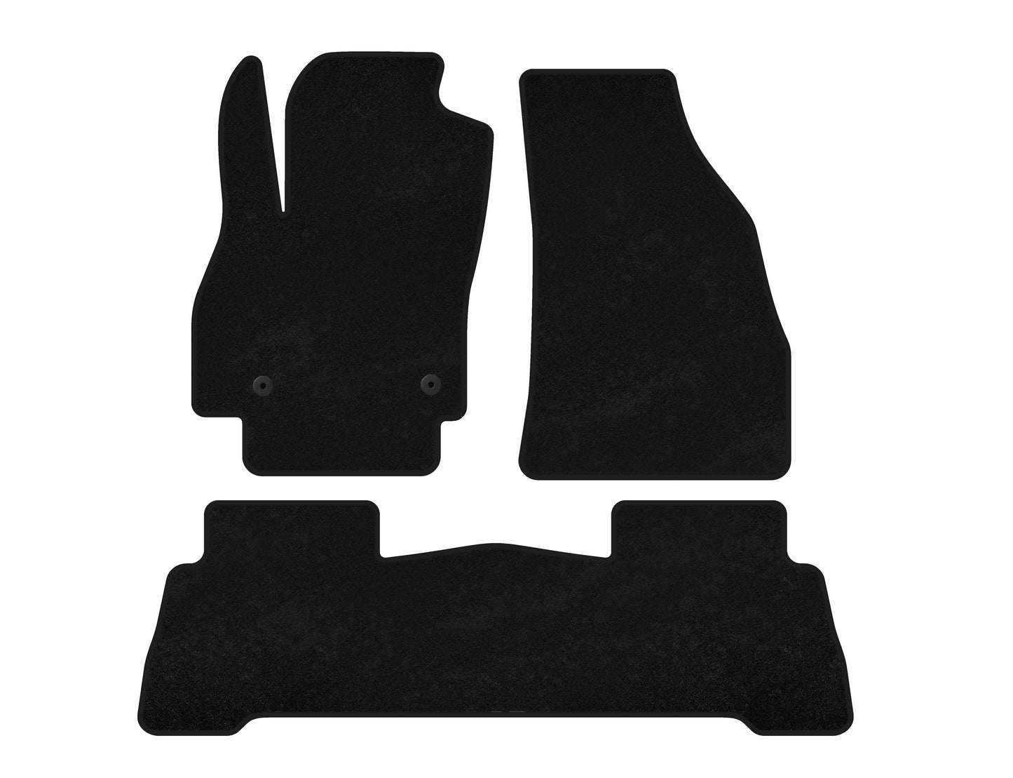 Textile Floor Mats Classic (For Fiorino, Black) for Fiat Fiorino/Qubo 2008-2024 - image 1