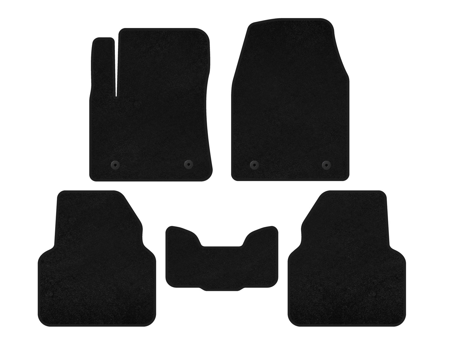 Textile Floor Mats Premium (HB, Black) for MG 6 2010- - image 1