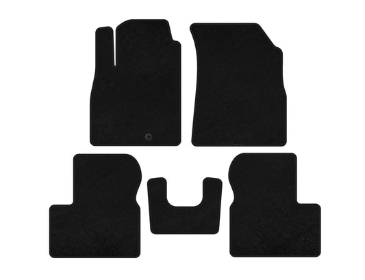 Textile Floor Mats Classic (black) for Nissan Micra K13 2011-2016 - image 1