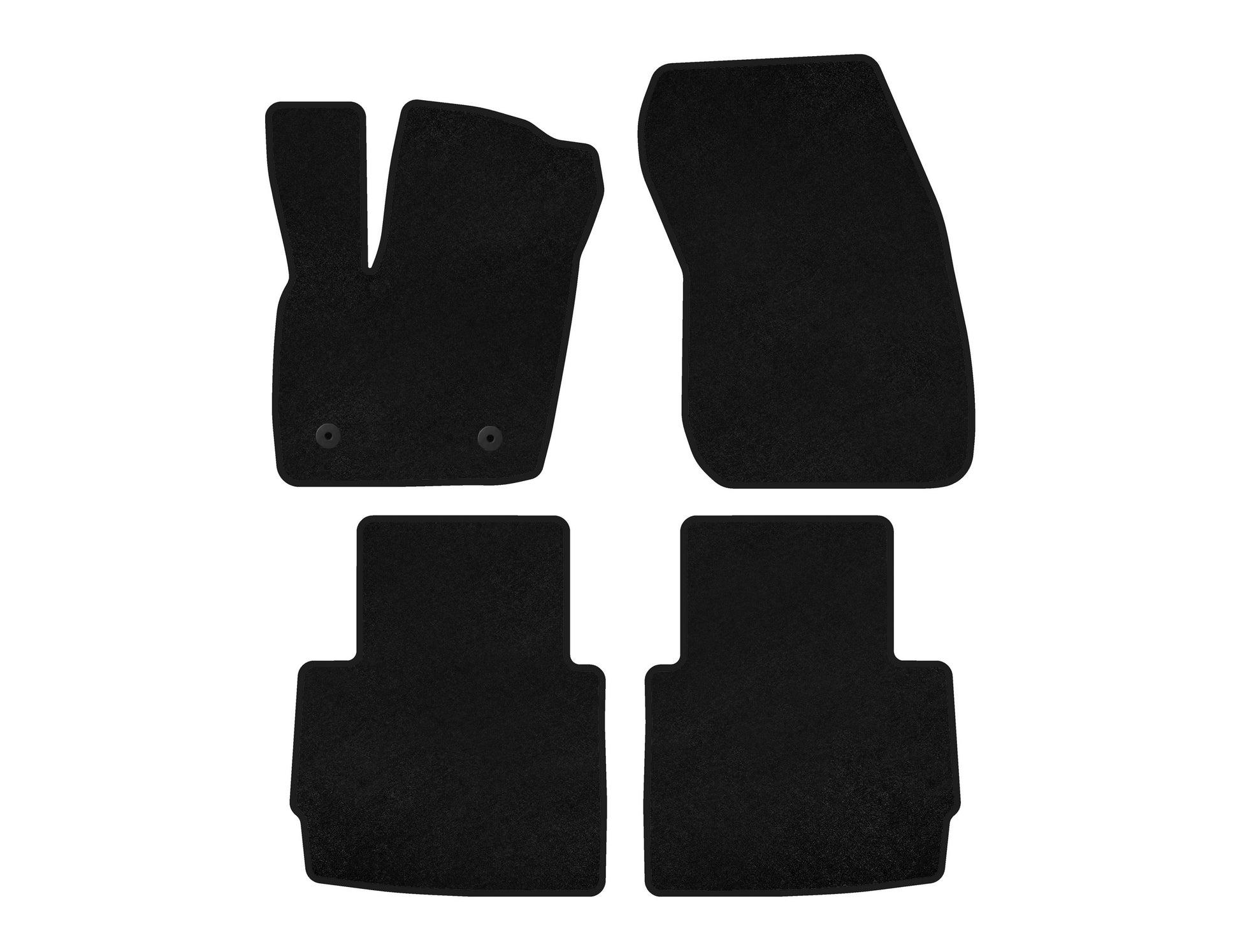 Textile Floor Mats Classic (black) for Lincoln MKZ 2012-2020 - image 1