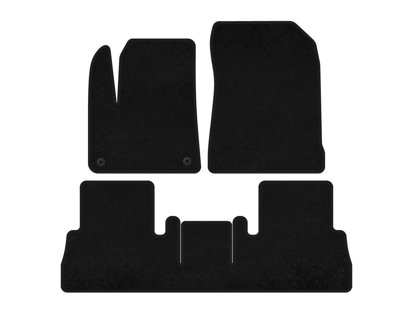 Textile Floor Mats Premium (Black) for Citroen Berlingo/Multispace 2019- - image 2
