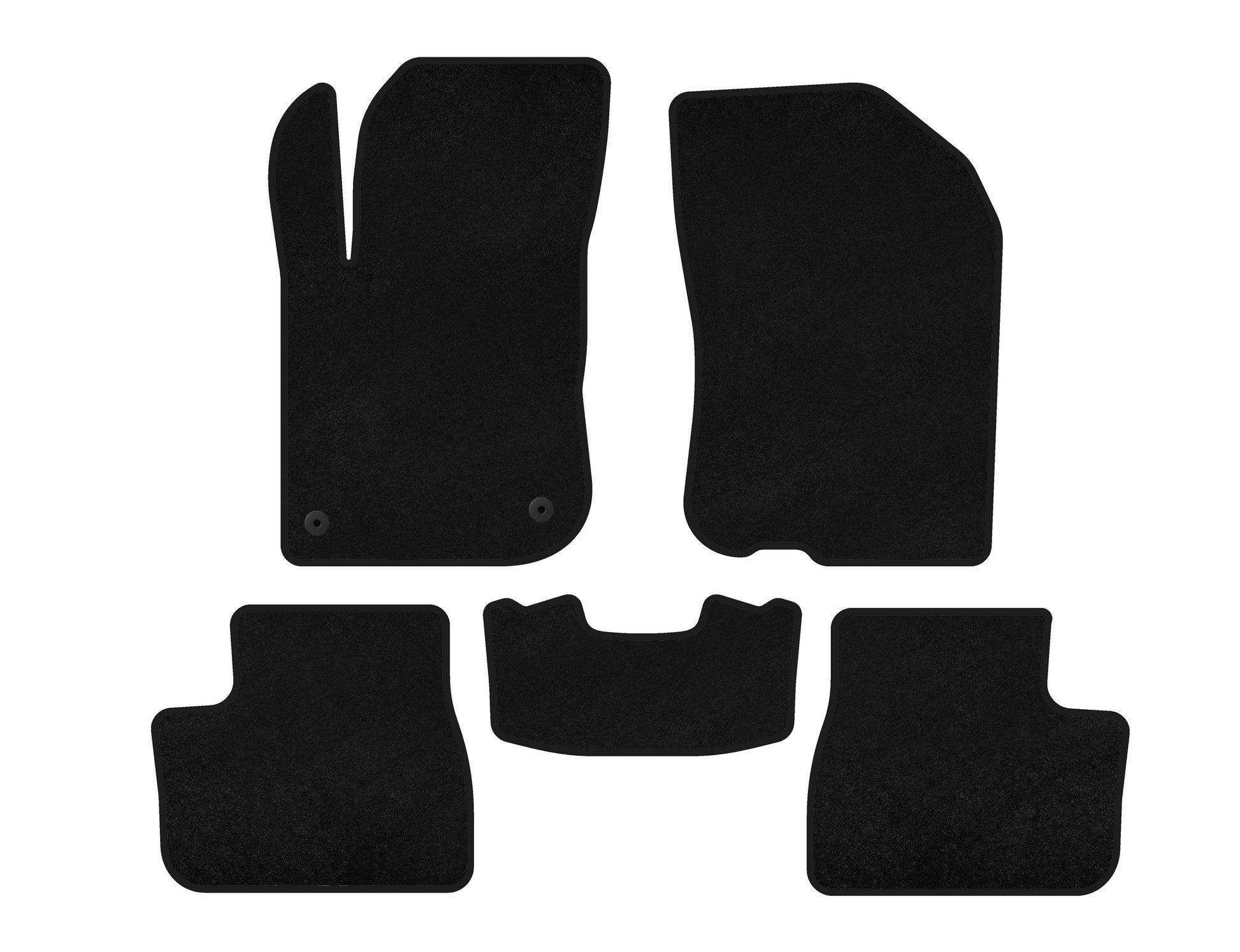 Textile Floor Mats Premium (black) for Peugeot 208 2012-2019 - image 1