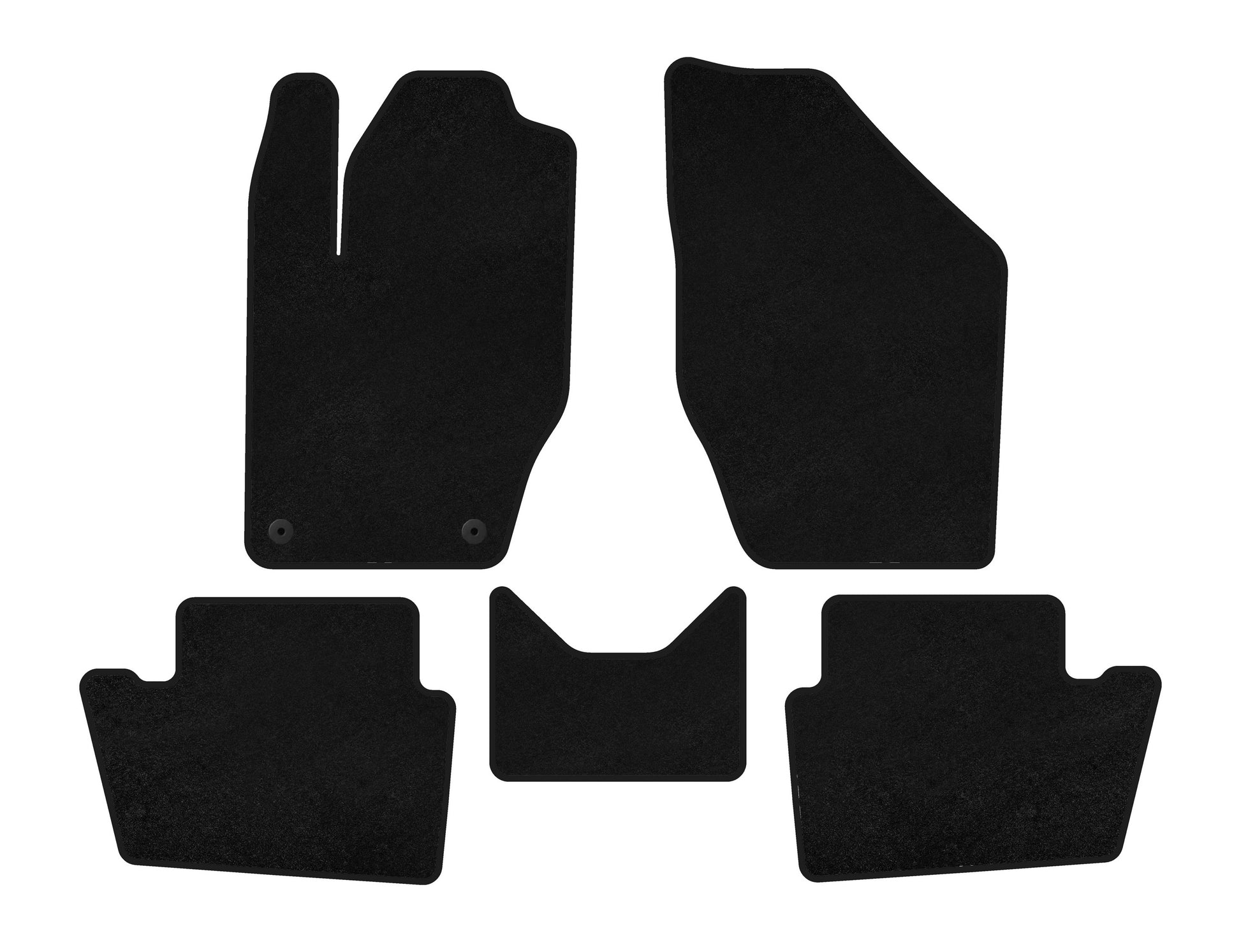 Textile Floor Mats Classic (black) for Peugeot 408 2010-2018 - image 1