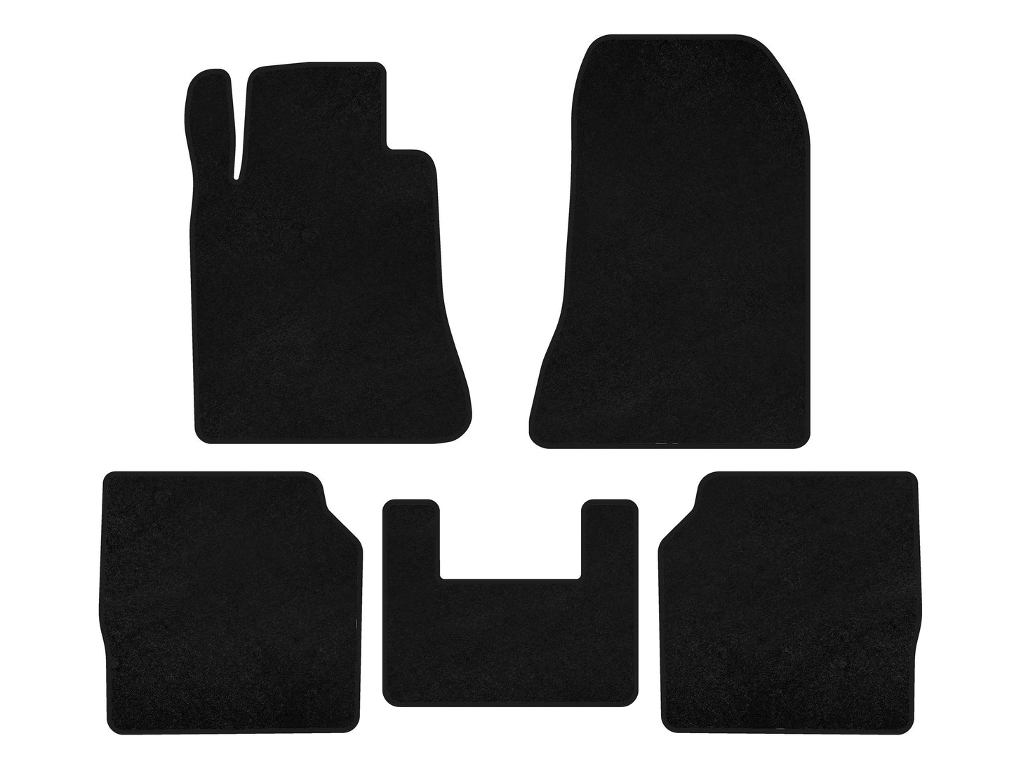 Textile Floor Mats Classic (SD, Long Wheelbase, Black) for Mercedes S-сlass W140 1991-1998 - image 1