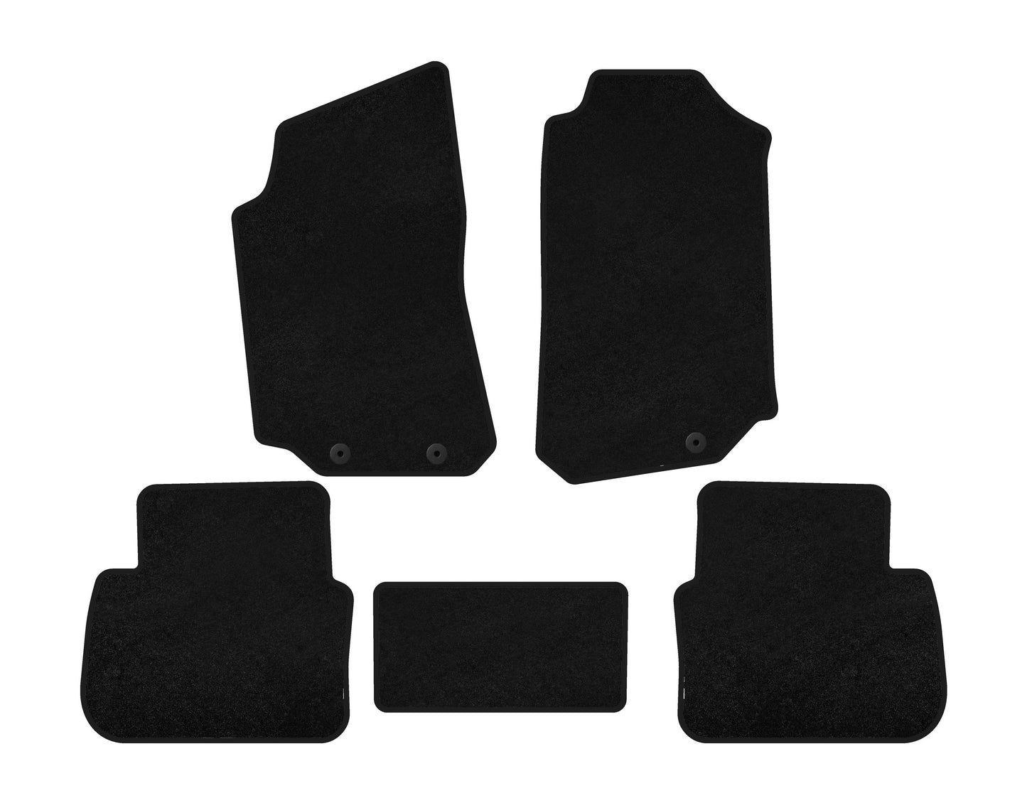 Textile Floor Mats Premium (black) for Saab 9-5 1997-2010 - image 1