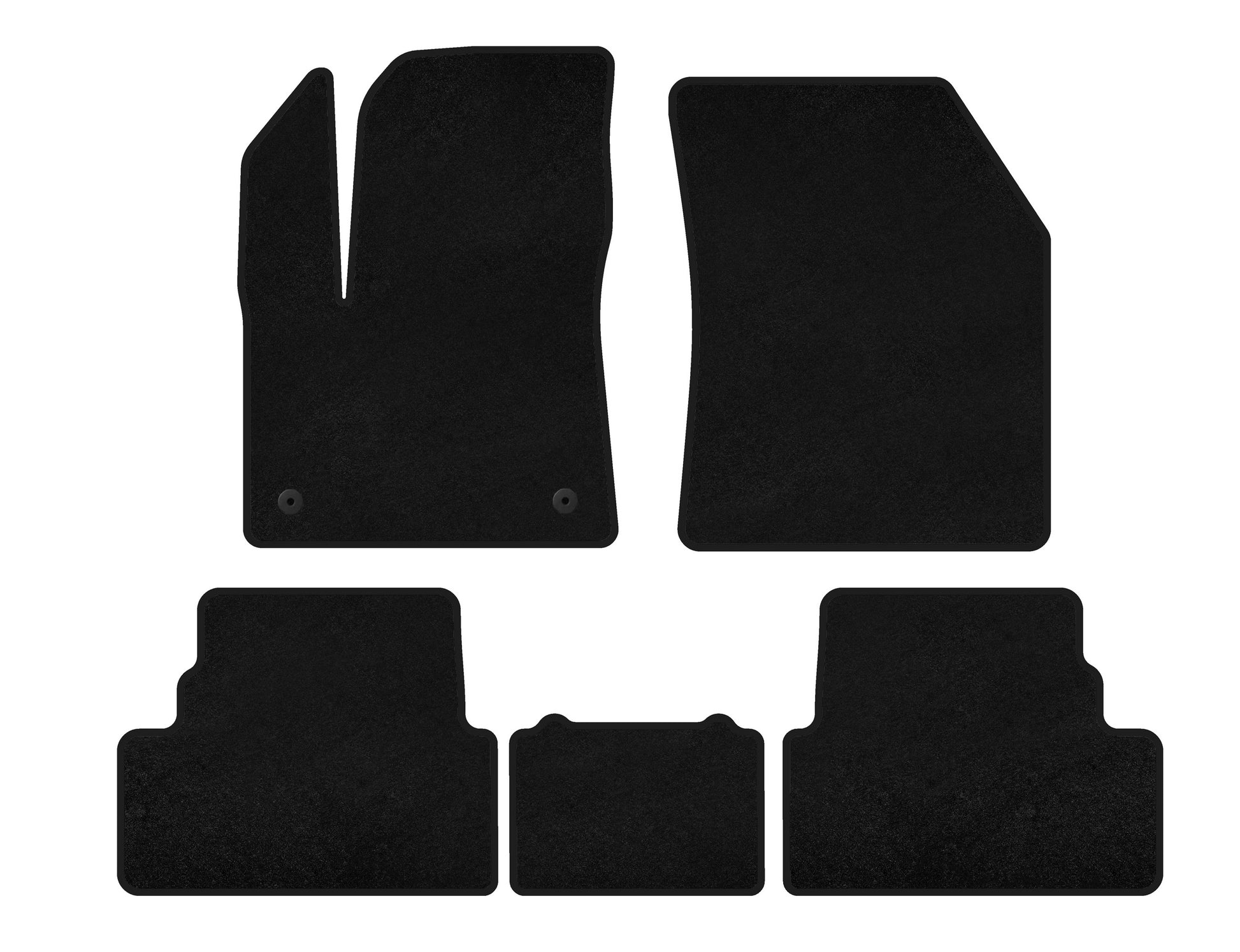 Textile Floor Mats Premium (2017-2021, Black) for Opel Grandland X 2017- - image 1