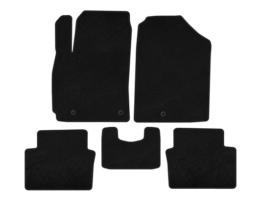 Textile Floor Mats Premium (Coupe, Black) for Hyundai Veloster 2018-2022 - image 1