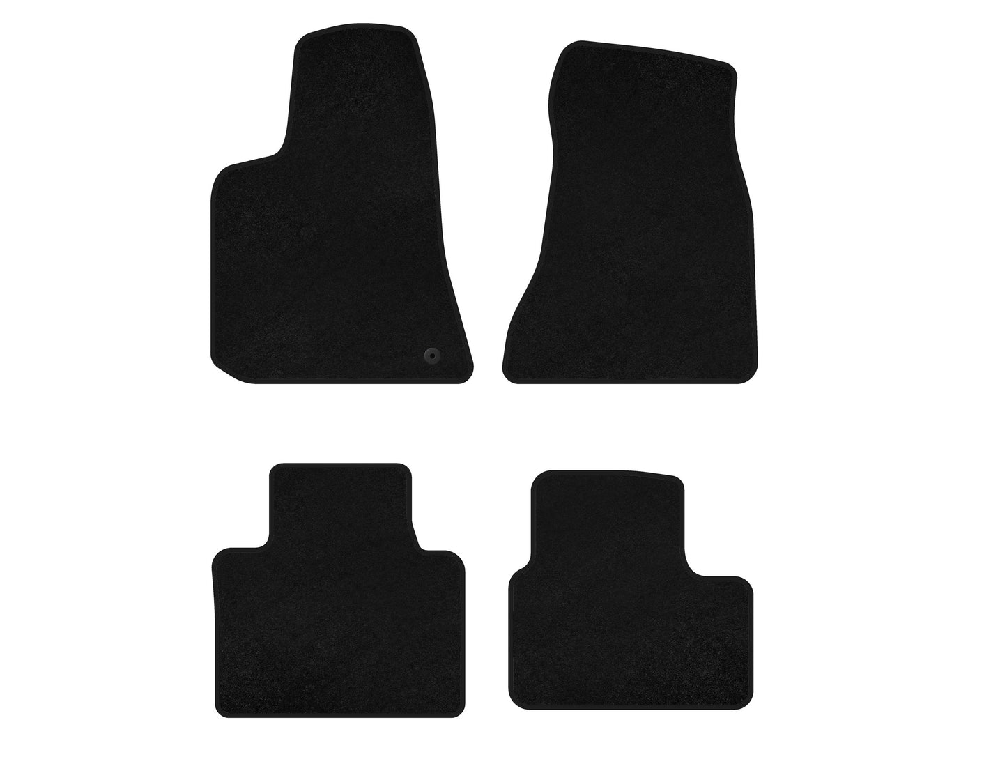 Textile Floor Mats Premium (2005-2010, Black) for Dodge Charger 2005-2010 - image 1