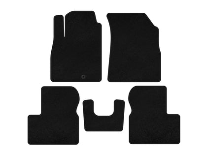 Textile Floor Mats Premium (black) for Nissan Micra K13 2011-2016 - image 1