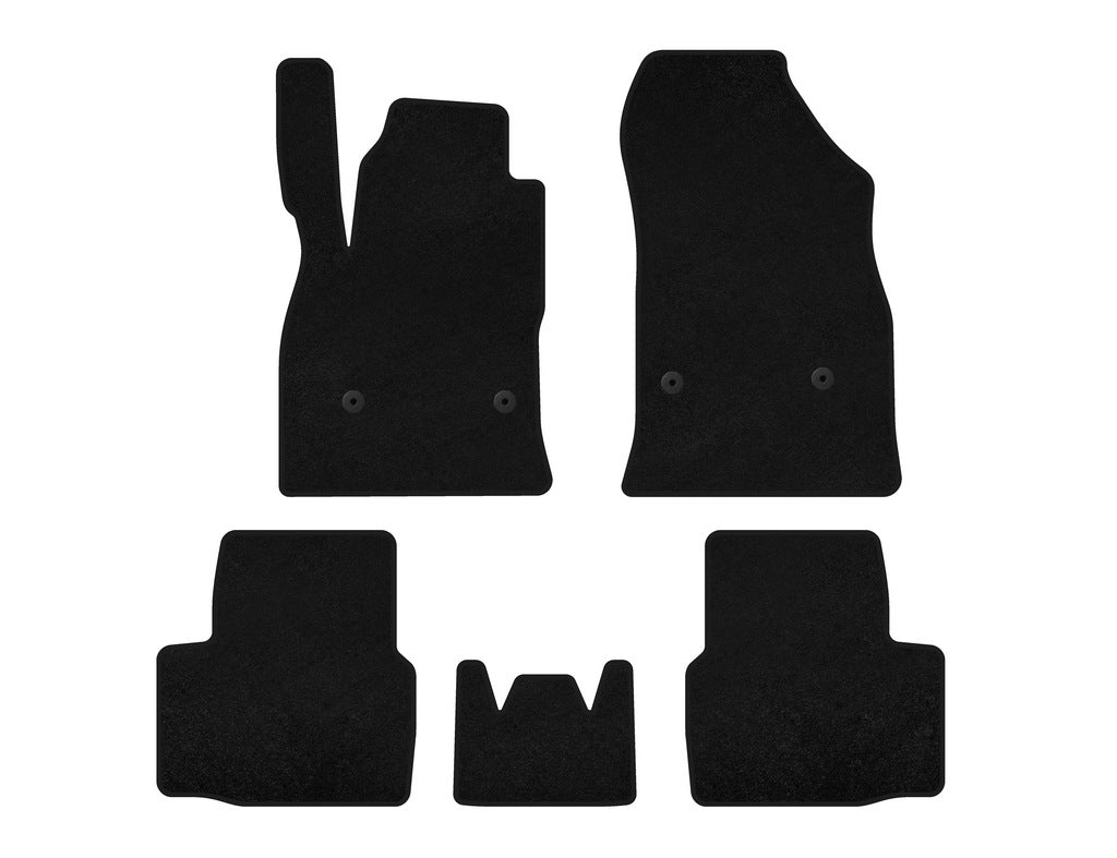 Textile Floor Mats Classic (SD, Black) for Chevrolet Cruze 2016-2019 - image 1