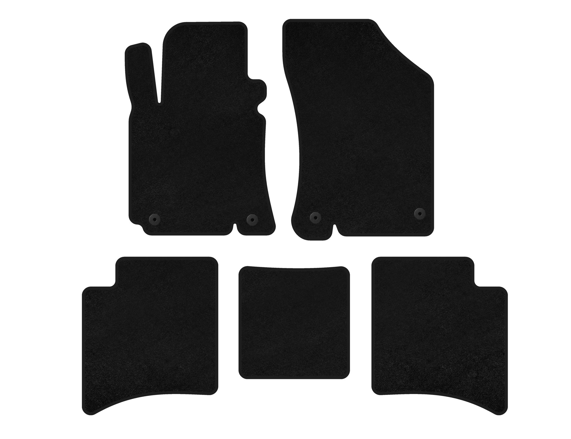 Textile Floor Mats Premium (Black) for Geely MK Cross 2010-2016 - image 1