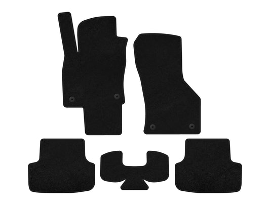 Textile Floor Mats Premium (black) for Seat Leon 2013-2020 - image 1