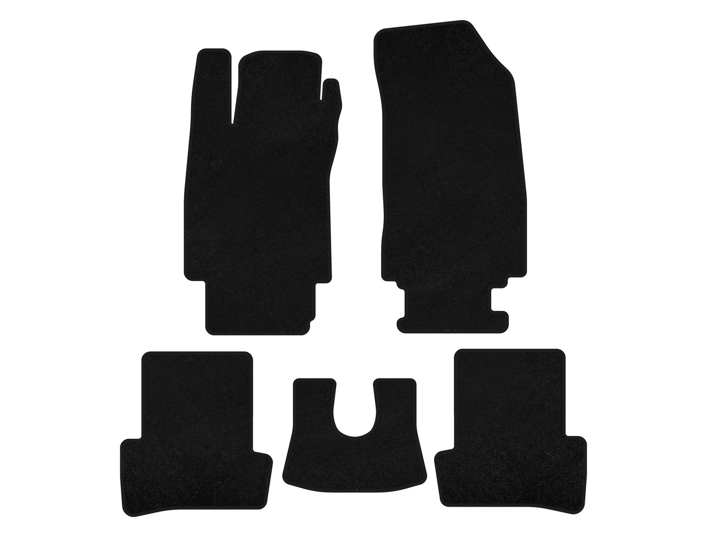 Textile Floor Mats Premium (black) for Renault Clio III 2005-2012 - image 1