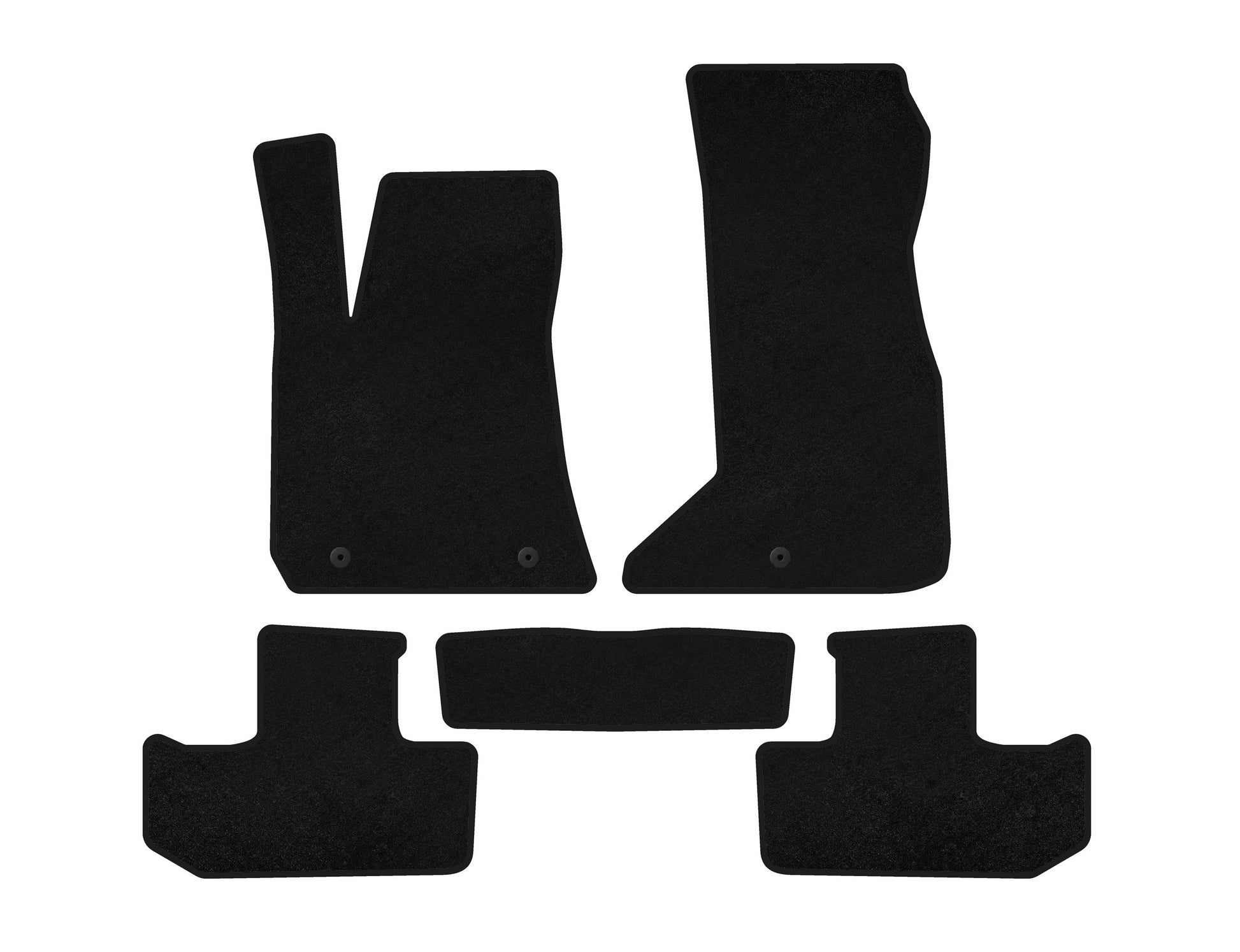 Textile Floor Mats Classic (Coupe, Black) for Dodge Challenger 2008-2023 - image 4