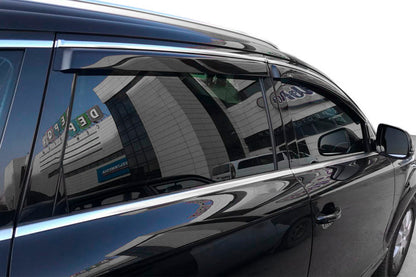 Window deflectors with chrome trim SW (4 pcs, HIC) for Skoda Superb 2009-2015 - image 5