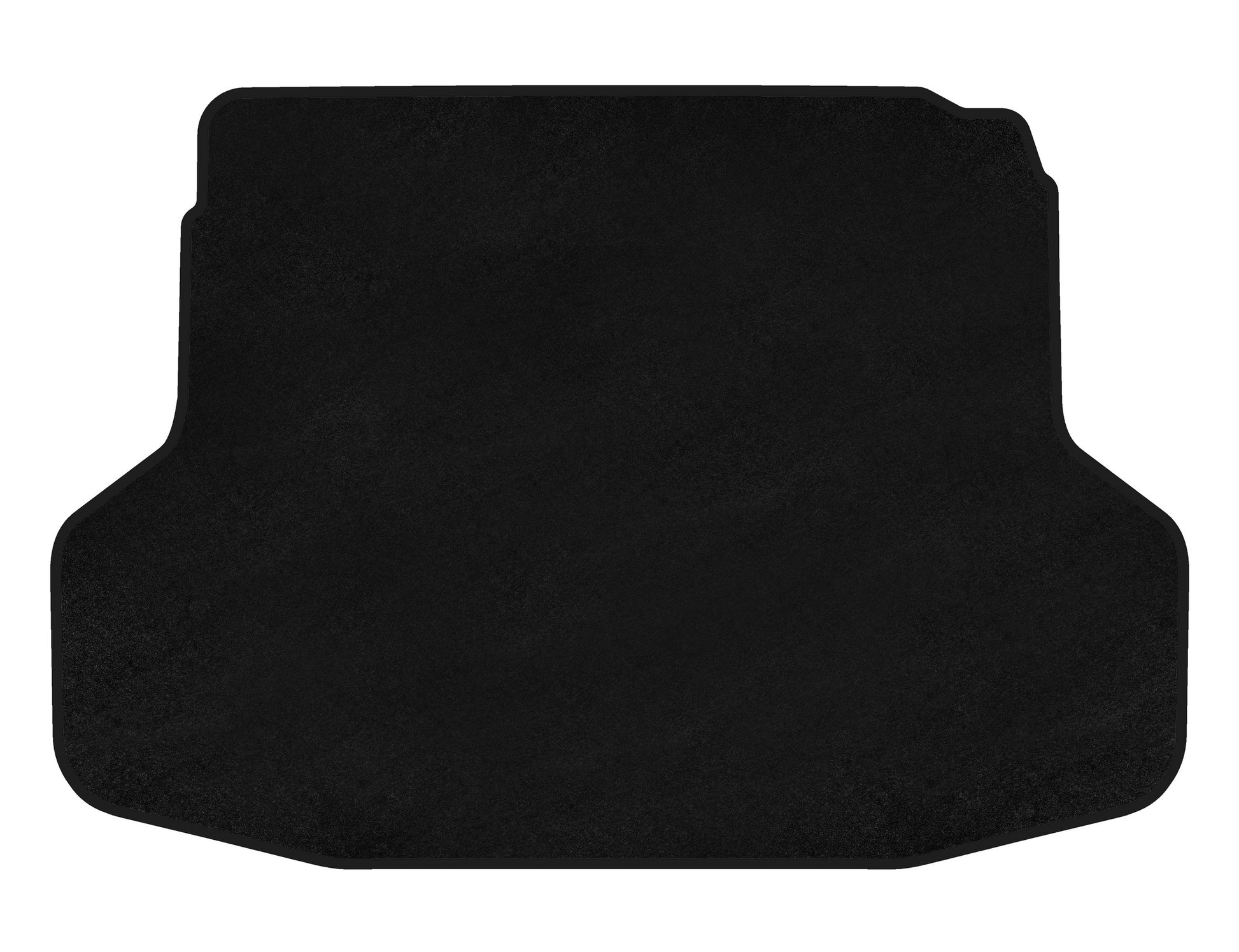 Premium Trunk Mat Textile (Coupe, Black) for Honda Civic Sedan VII 2001-2006 - image 1