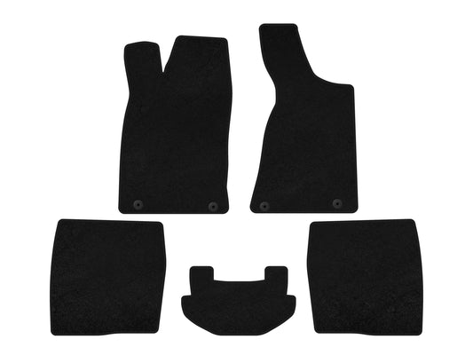 Textile Floor Mats Premium (1987-1991, SD, Black) for Audi 80/90 1987-1996 - image 1