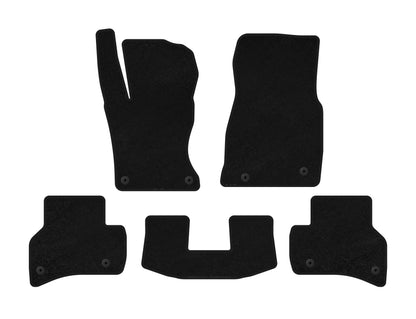 Textile Floor Mats Premium (2015-2019, SD, Black) for Jaguar XE 2016- - image 1