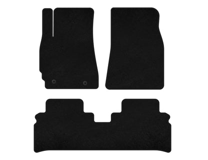 Textile Floor Mats Premium (black) for Toyota Highlander 2000-2008 - image 1