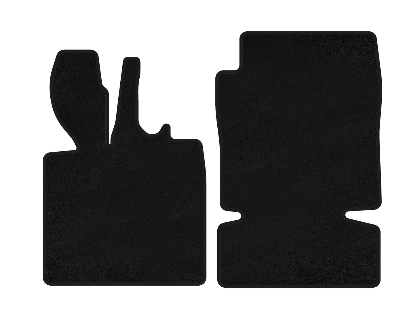 Textile Floor Mats Classic (2003-2007, Coupe, Black) for Smart 1998-2007 - image 1