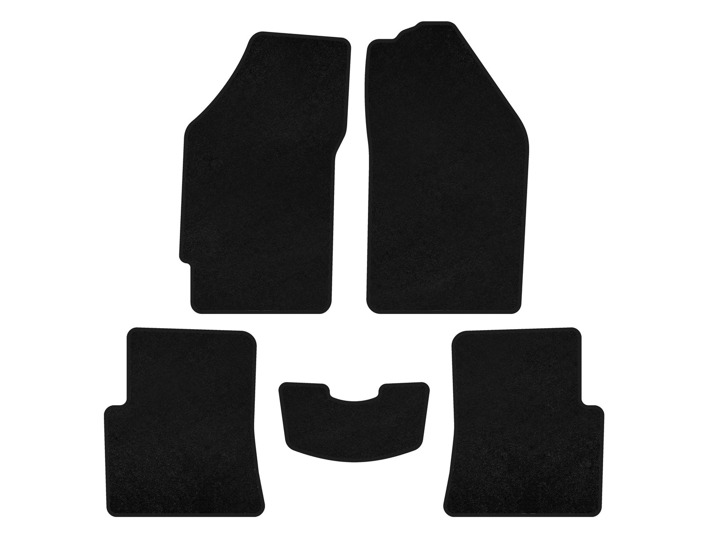 Textile Floor Mats Classic (SD, Black) for Lifan 520 Breeze 2005-2013 - image 1